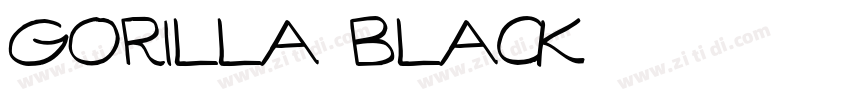 Gorilla Black字体转换